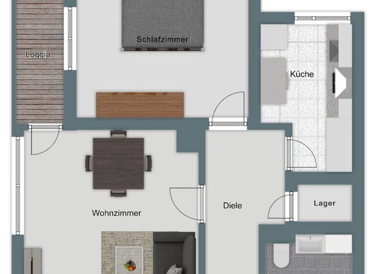 Wohnung zum Kauf 165.000 € 2 Zimmer 54,9 m² 6. Geschoss Lechhausen Augsburg / Lechhausen 86165