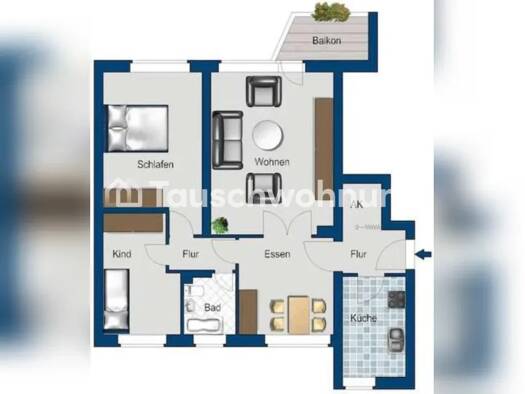 Wohnung zur Miete Tauschwohnung 720 € 3,5 Zimmer 80 m² 1. Geschoss Mariendorf Berlin 12157