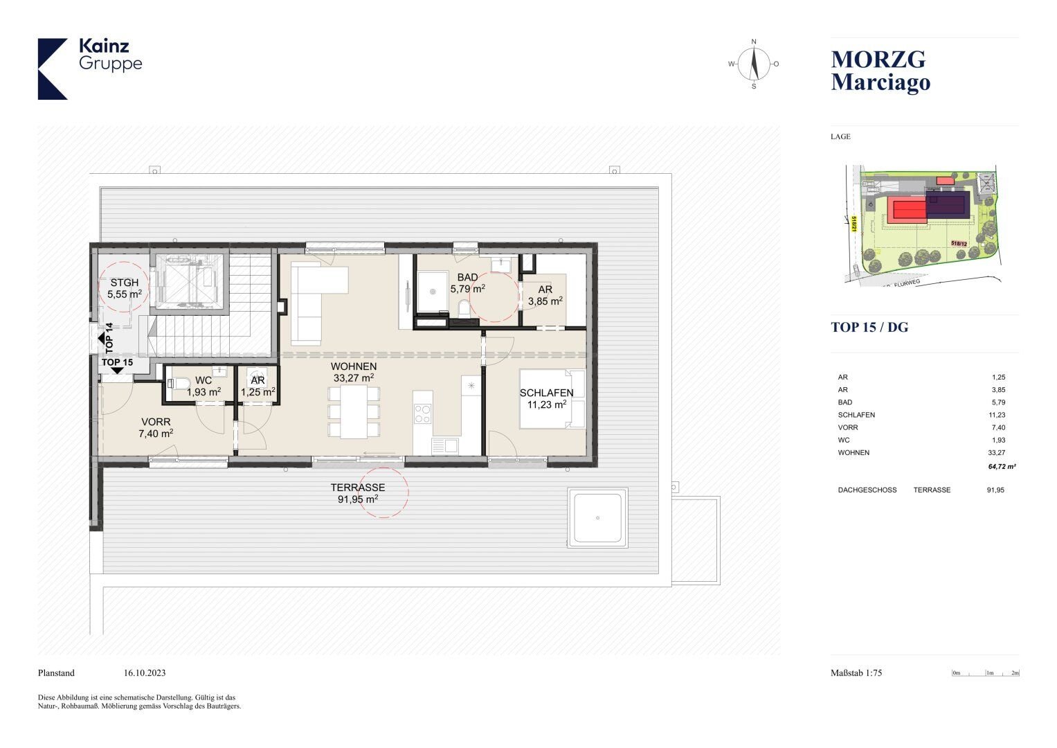 Terrassenwohnung zum Kauf 899.000 € 2 Zimmer 65 m²<br/>Wohnfläche 3.<br/>Geschoss ab sofort<br/>Verfügbarkeit Salzburg Salzburg 5020