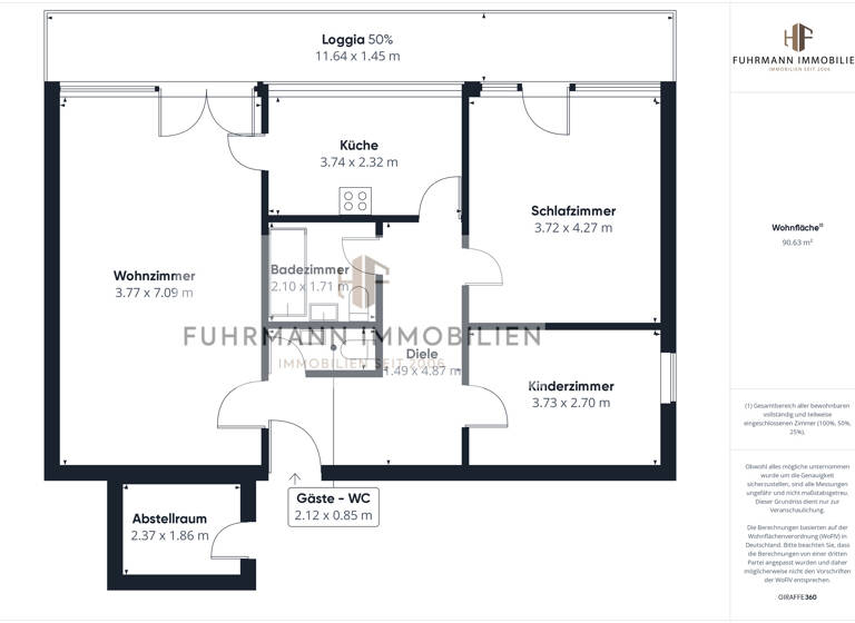 Wohnung zum Kauf 129.000 € 3 Zimmer 92,3 m² 8. Geschoss Im Altseiterstal 6 Innenstadt Neunkirchen/Saar 66538