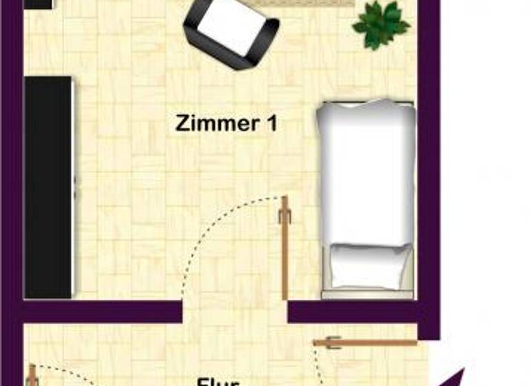 Studio zur Miete 256 € 1 Zimmer 34 m² 1. Geschoss frei ab sofort Rudolf-Krahl-Straße 22 Altendorf Chemnitz 09116
