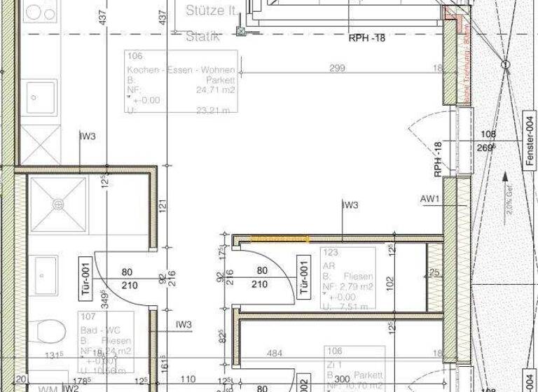 Wohnung zur Miete 930 € 2 Zimmer 50,9 m² 1. Geschoss frei ab 01.04.2026 Rankweil 6830
