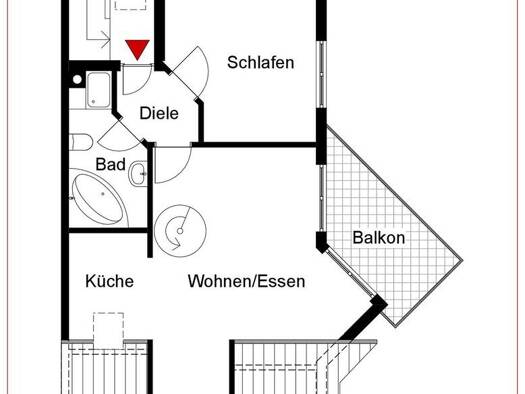 Wohnung zur Miete 1.000 € 2 Zimmer 65 m² 2. Geschoss Werner-Heisenberg-Straße 1 Hockenheim 68766