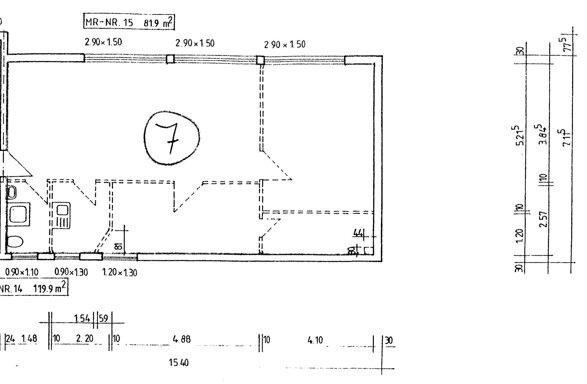 Büro-/Praxisfläche zur Miete provisionsfrei 990 € 3 Zimmer 83 m²<br/>Bürofläche Fürther Straße 62 Bärenschanze Nürnberg 90429