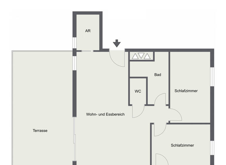 Terrassenwohnung zur Miete - Erstbezug 1.550 € 3 Zimmer 66,8 m² Zell am See 5700