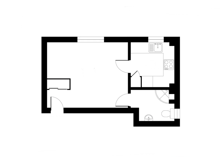 Studio zur Miete 500 € 1 Zimmer 27 m² Geschoss EG/2 frei ab sofort Neusäß 86356