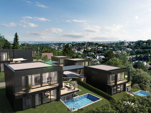 Villa zum Kauf - Erstbezug 1.590.000 € 4 Zimmer 275 m² Grundstück Hackenbergweg Döbling 1190