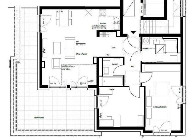Wohnung zur Miete 1.483 € 3 Zimmer 106,3 m² 4. Geschoss Salinenstraße 4/5 Jagstfeld Bad Friedrichshall 74177
