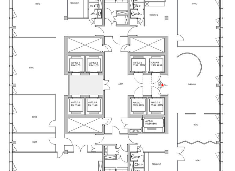 Bürofläche zur Miete 14,50 € 1.387 m² Bürofläche teilbar ab 246 m² Wien 1220