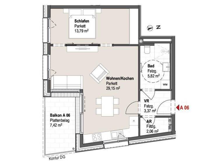 Wohnung zum Kauf provisionsfrei 325.380 € 2 Zimmer 54,2 m² Saalfelden 5760