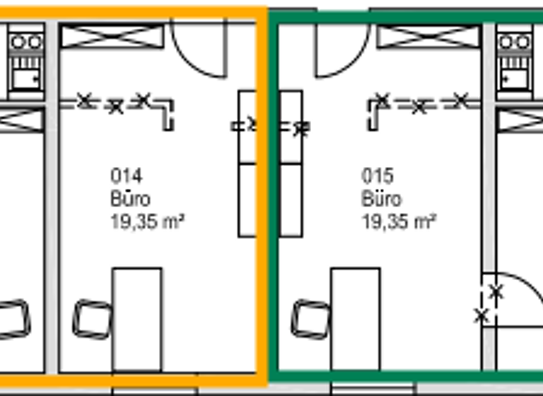 Bürofläche zur Miete provisionsfrei 2 Zimmer 38 m² Bürofläche teilbar von 19 m² bis 38 m² Memmingerberg 87766