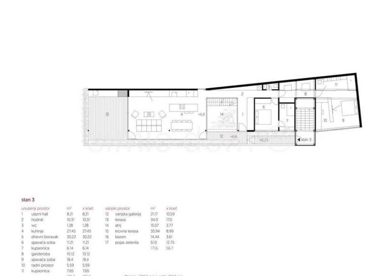 Wohnung zum Kauf 772.000 € 2 Zimmer 193 m² 2. Geschoss Blato