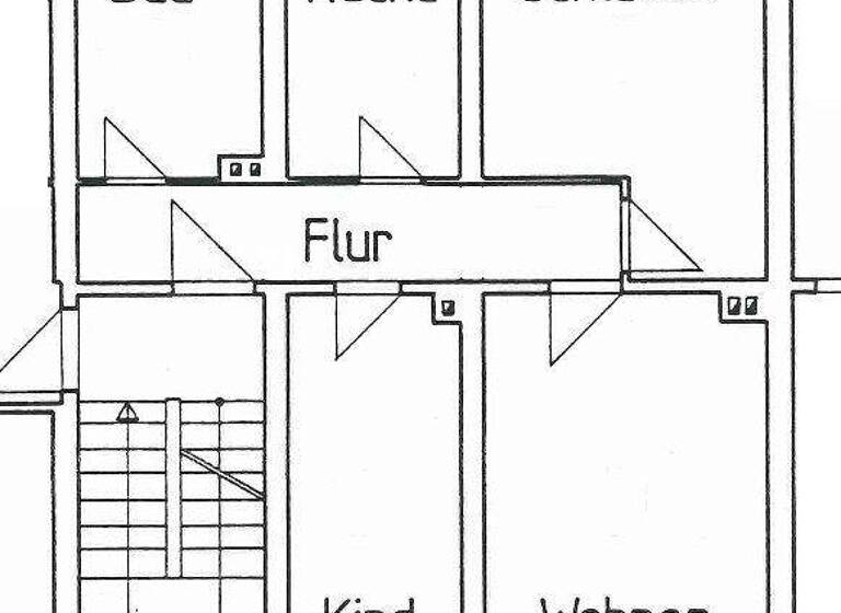 Wohnung zur Miete 330 € 3 Zimmer 60 m² 1. Geschoss Nordring 7 Beilrode 04886