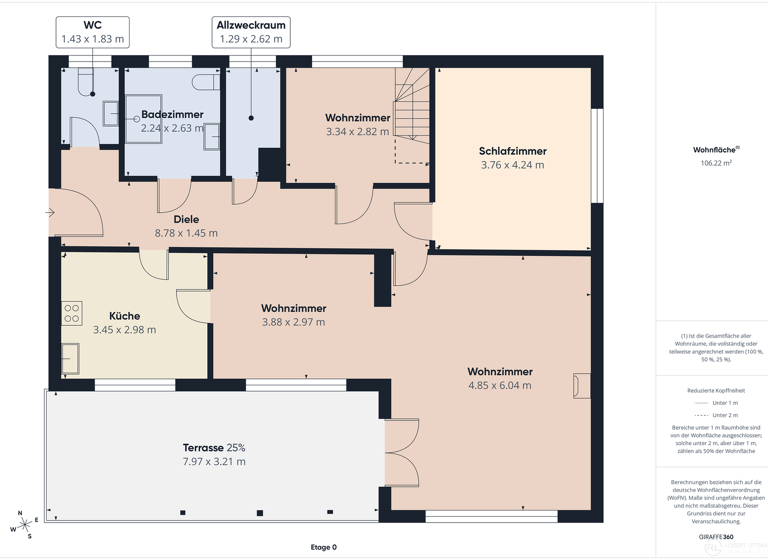 Einfamilienhaus zum Kauf 397.000 € 3,5 Zimmer 117 m² 600 m² Grundstück Uesen Achim 28832