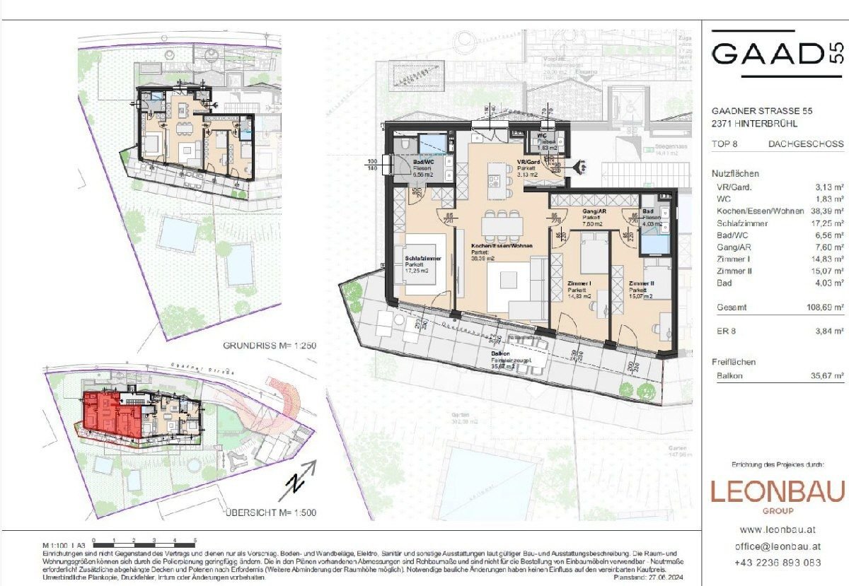 Wohnung zum Kauf 990.000 € 4 Zimmer 108,7 m²<br/>Wohnfläche Hinterbrühl 2371