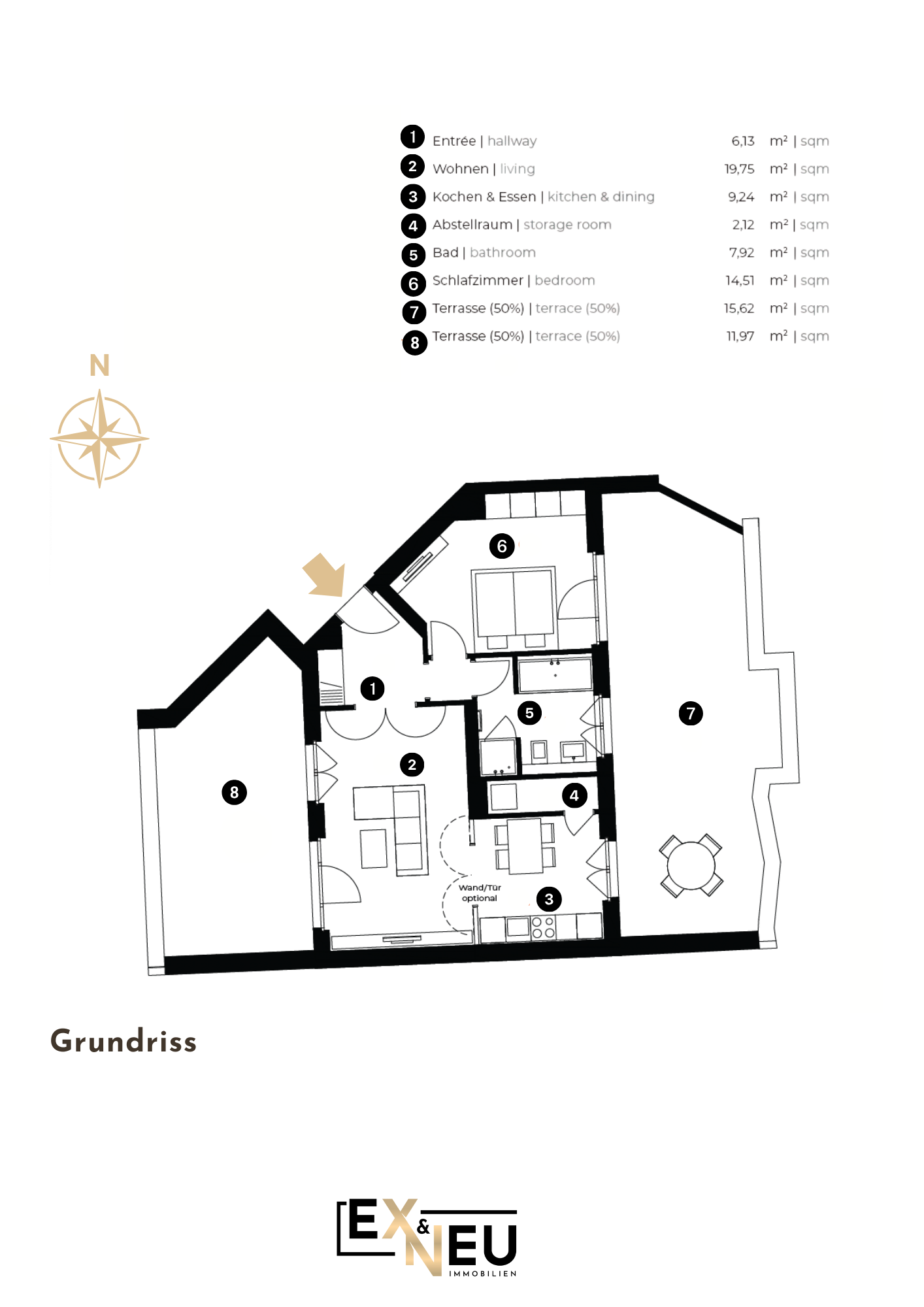 Wohnung zum Kauf 920.000 € 2 Zimmer 87,3 m²<br/>Wohnfläche 5.<br/>Geschoss ab sofort<br/>Verfügbarkeit Wiesbadener Straße 56L Wilmersdorf Berlin 14197