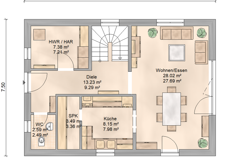 Einfamilienhaus zum Kauf - Erstbezug provisionsfrei 498.500 € 4,5 Zimmer 113 m² 394 m² Grundstück Lerchenstrasse 7 Lottstetten 79807