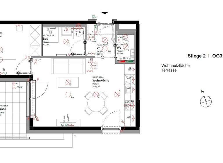 Wohnung zur Miete 667 € 2 Zimmer 44,2 m² 3. Geschoss frei ab 01.05.2026 Pogrelzstraße 83 Wien 1220