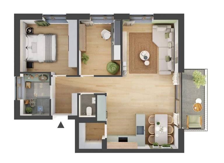 Wohnung zum Kauf - Erstbezug provisionsfrei 569.770 € 3 Zimmer 70,3 m² 1. Geschoss frei ab sofort Glanegg 5082