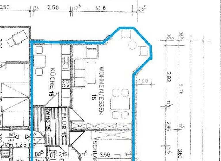 Wohnung zur Miete 570 € 2 Zimmer 63 m² 2. Geschoss frei ab 01.05.2026 Arnstadt 99310