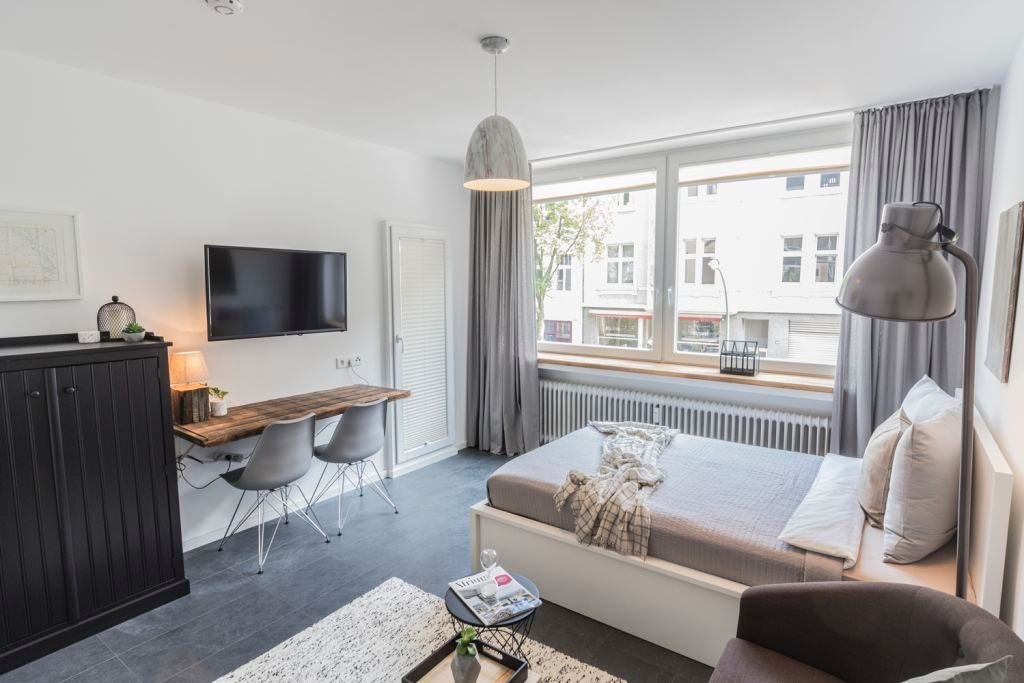 Wohnung zur Miete Wohnen auf Zeit 1.200 € 1 Zimmer 28 m²<br/>Wohnfläche 01.11.2024<br/>Verfügbarkeit Hoffeldstraße Flingern - Nord Düsseldorf 40235