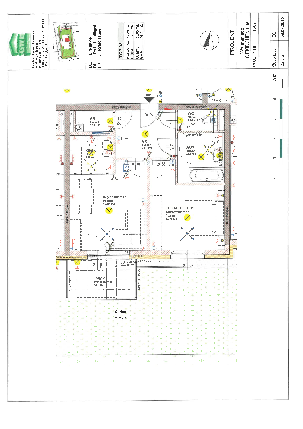 Wohnung zur Miete 507 € 2 Zimmer 52,7 m²<br/>Wohnfläche EG<br/>Geschoss 01.03.2025<br/>Verfügbarkeit Neubau 16 Hofkirchen im Mühlkreis 4142