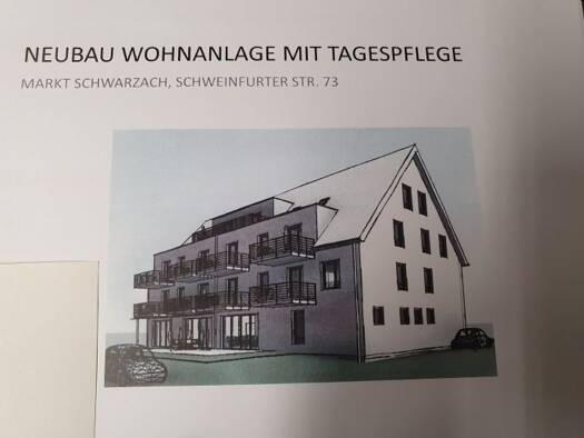 Wohnung zur Miete 550 € 2 Zimmer 43 m² 3. Geschoss frei ab sofort Gerlachshausen Schwarzach am Main 97359