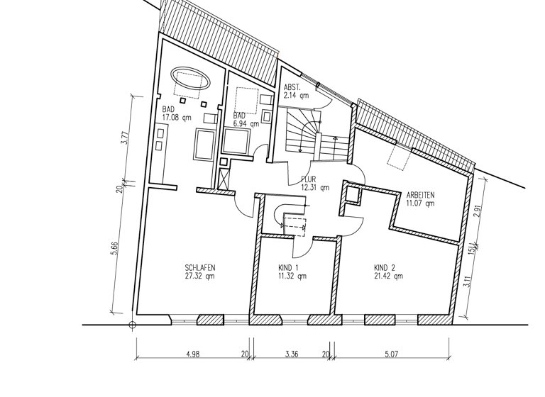 Maisonette zur Miete 2.380 € 5 Zimmer 170 m² 2. Geschoss Weinheim 69469