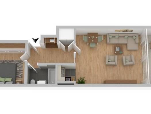 Wohnung zur Miete 780 € 2 Zimmer 60 m² 2. Geschoss frei ab sofort Hahnenstr. 18 Efferen Hürth 50354