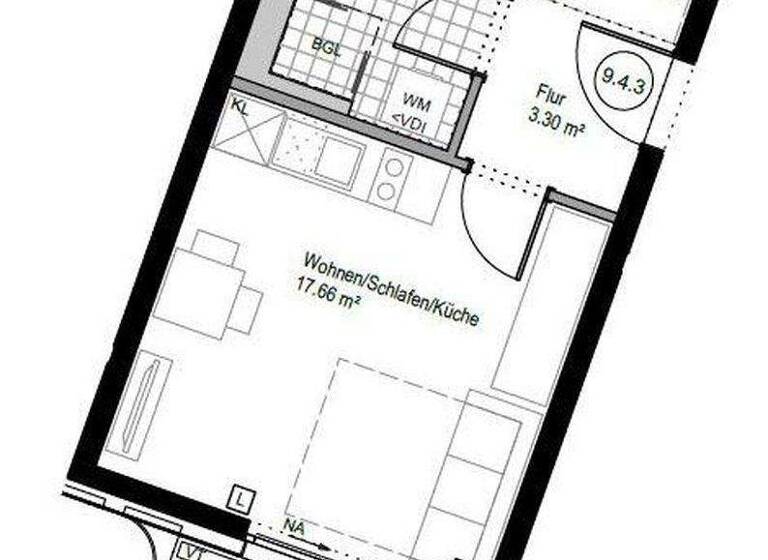 Studio zur Miete - Erstbezug 990 € 1 Zimmer 30 m² 4. Geschoss Trudering Kyivstraße Ramersdorf-Perlach München Trudering 81735