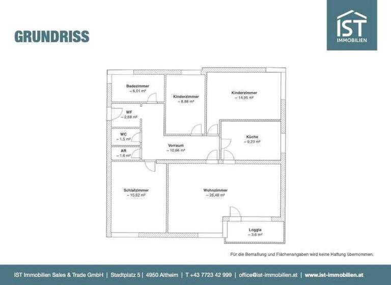 Wohnung zum Kauf 190.000 € 4 Zimmer 101 m² 1. Geschoss Braunau am Inn 5280
