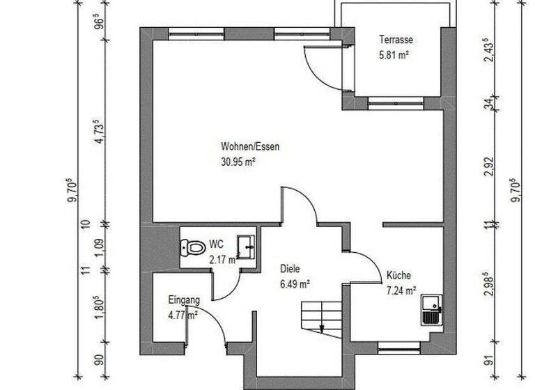 Maisonette zum Kauf provisionsfrei 285.000 € 3 Zimmer 101 m² 2. Geschoss Goethestr. Konz 54329