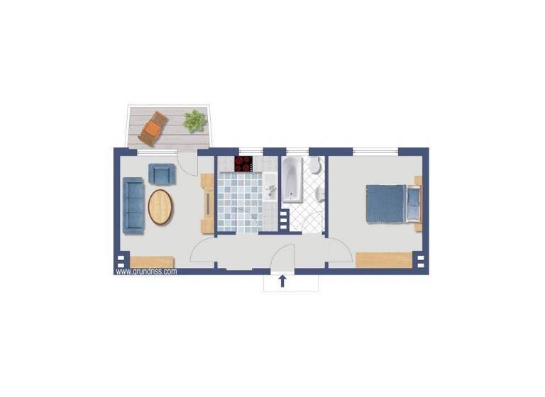 Wohnung zum Kauf provisionsfrei 99.900 € 2 Zimmer 44,3 m² EG Klobesstraße 2 Lütgendortmund Dortmund 44388
