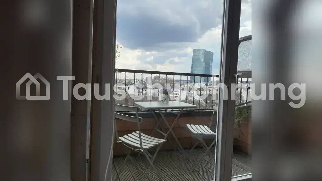 Studio zur Miete Tauschwohnung 450 € 1 Zimmer 28 m² 7. Geschoss Ostend Frankfurt am Main 60316