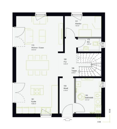 Einfamilienhaus zum Kauf provisionsfrei 398.470 € 5 Zimmer 162 m²<br/>Wohnfläche 563 m²<br/>Grundstück Süd Eggersdorf 15345