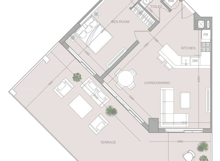 Wohnung zum Kauf provisionsfrei 489.674 € 2 Zimmer 127,6 m² Dubai 00000