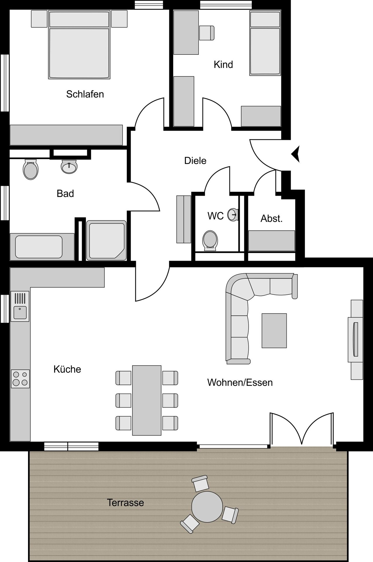 Wohnung zur Miete 1.797 € 3,5 Zimmer 112 m²<br/>Wohnfläche ab sofort<br/>Verfügbarkeit Heisingen Essen / Heisingen 45259