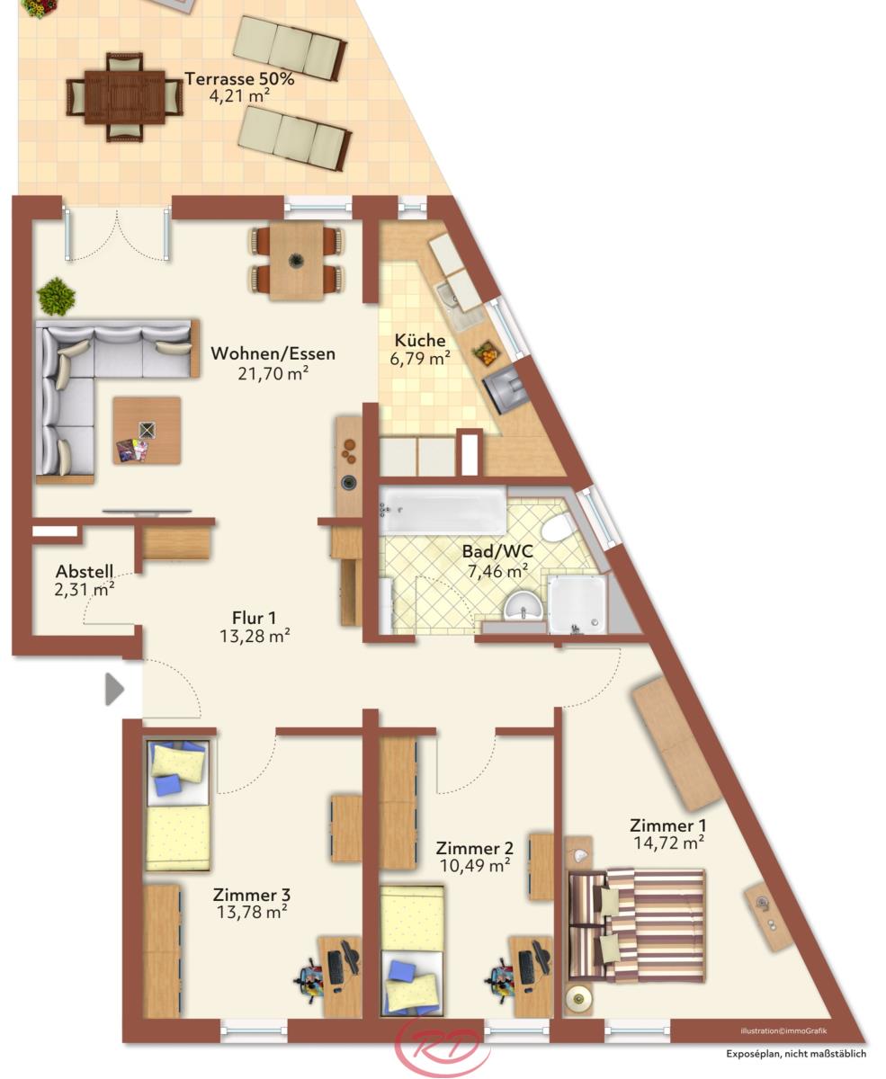 Wohnung zum Kauf 457.000 € 4 Zimmer 92 m²<br/>Wohnfläche Dorfen Dorfen 84405