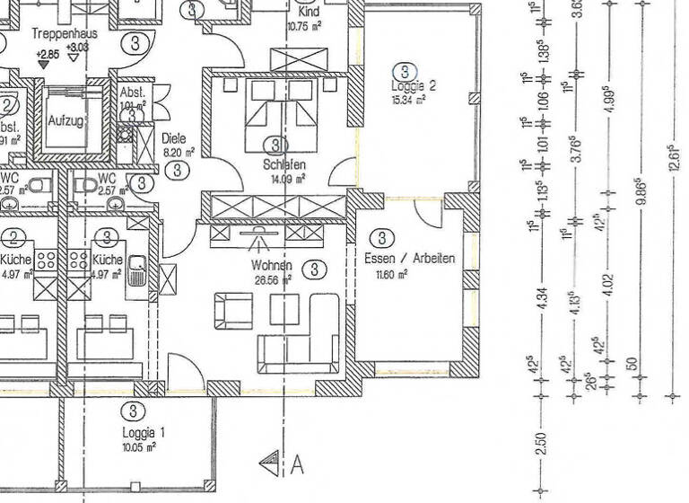 Wohnung zum Kauf 469.000 € 3 Zimmer 99 m²<br/>Wohnfläche 1.<br/>Geschoss Griesbach Bad Griesbach im Rottal / Bad Griesbach 94086