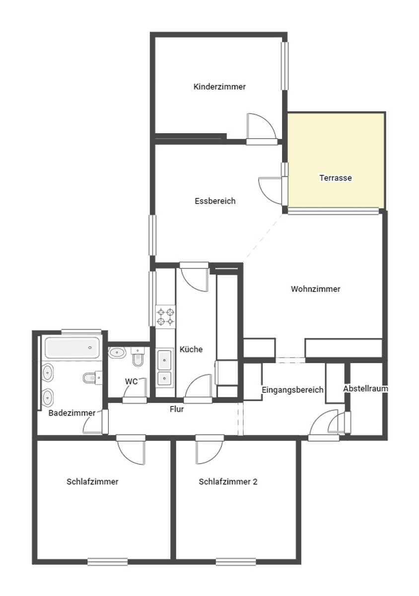 Immobilie zum Kauf als Kapitalanlage geeignet 269.000 € 4 Zimmer 90,9 m²<br/>Fläche Wernau (Neckar) 73249