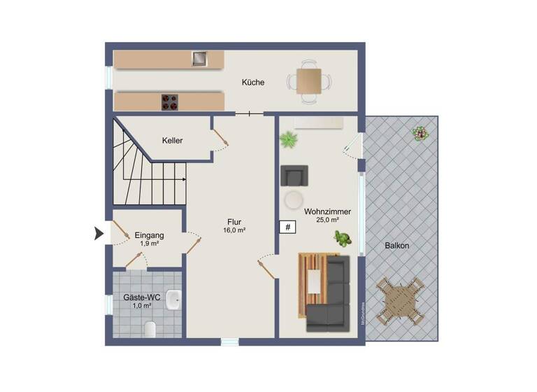 Doppelhaushälfte zum Kauf 195.000 € 3 Zimmer 98 m² 926 m² Grundstück Hohenstein-Ernstthal 09337