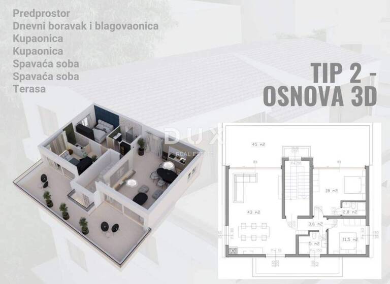 Wohnung zum Kauf 350.000 € 3 Zimmer 93 m² Pag