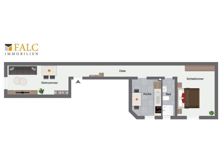 Wohnung zum Kauf 299.000 € 2 Zimmer 54 m² 2. Geschoss Bockenheim Frankfurt am Main 60487