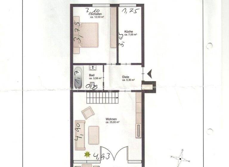 Wohnung zum Kauf provisionsfrei 275.000 € 3 Zimmer 69 m² 1. Geschoss Lurup Hamburg 22547