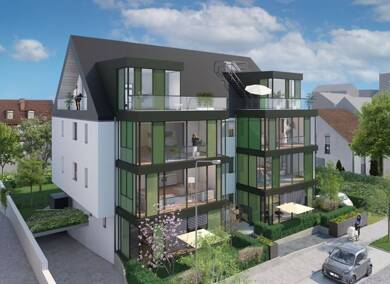Wohnung zum Kauf - Neubau provisionsfrei 649.800 € 3 Zimmer 79,3 m² Dachgeschoss, 3. Geschoss Oberrad Frankfurt am Main 60599