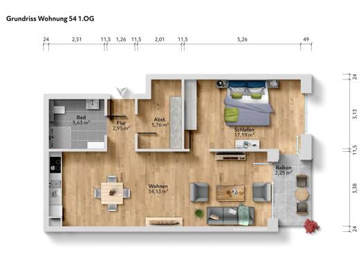 Wohnung zum Kauf - Erstbezug 289.000 € 2 Zimmer 67,9 m² Buer Gelsenkirchen-Nord 45894