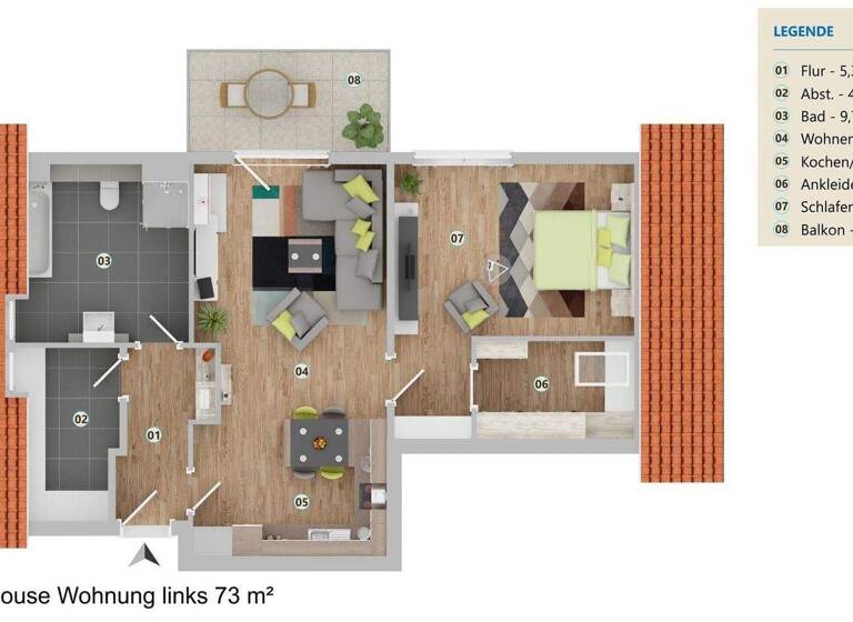 Penthouse zum Kauf provisionsfrei 297.500 € 2 Zimmer 73,7 m² Sarstedt 31157