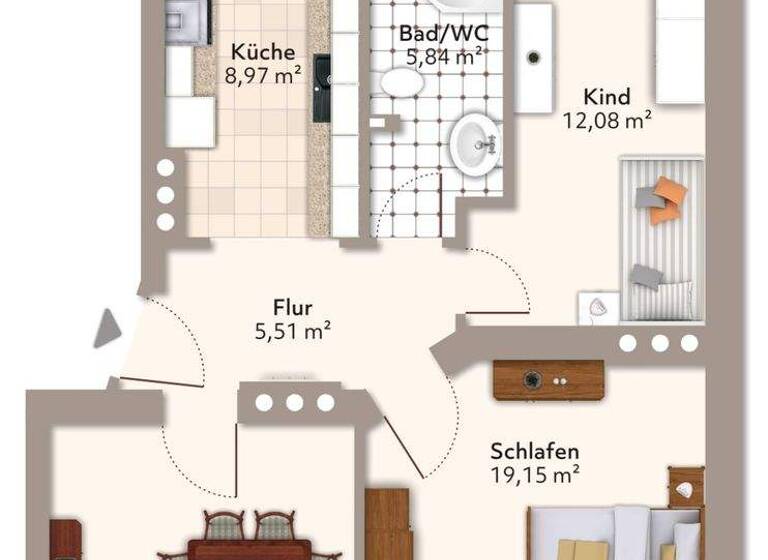Wohnung zur Miete 646 € 3 Zimmer 76,1 m² 2. Geschoss frei ab 01.07.2026 Schillerstraße 30 Stadtfeld Ost Magdeburg 39108