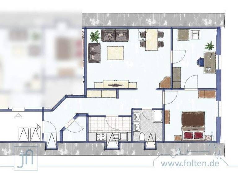 Wohnung zur Miete 595 € 3 Zimmer 73 m² Loga Leer 26789