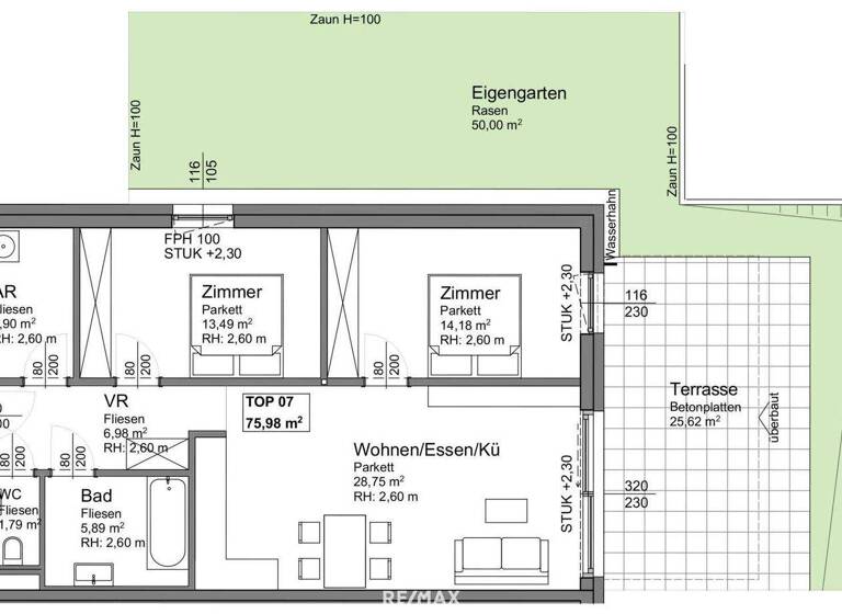 Wohnung zum Kauf - Erstbezug 347.328 € 3 Zimmer 76 m² EG Ohlsdorf 4694
